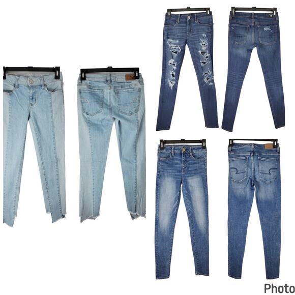 American Eagle Outfitters Denim - Bundle of 3 American Eagle Women's Size 0 Regular Jeans